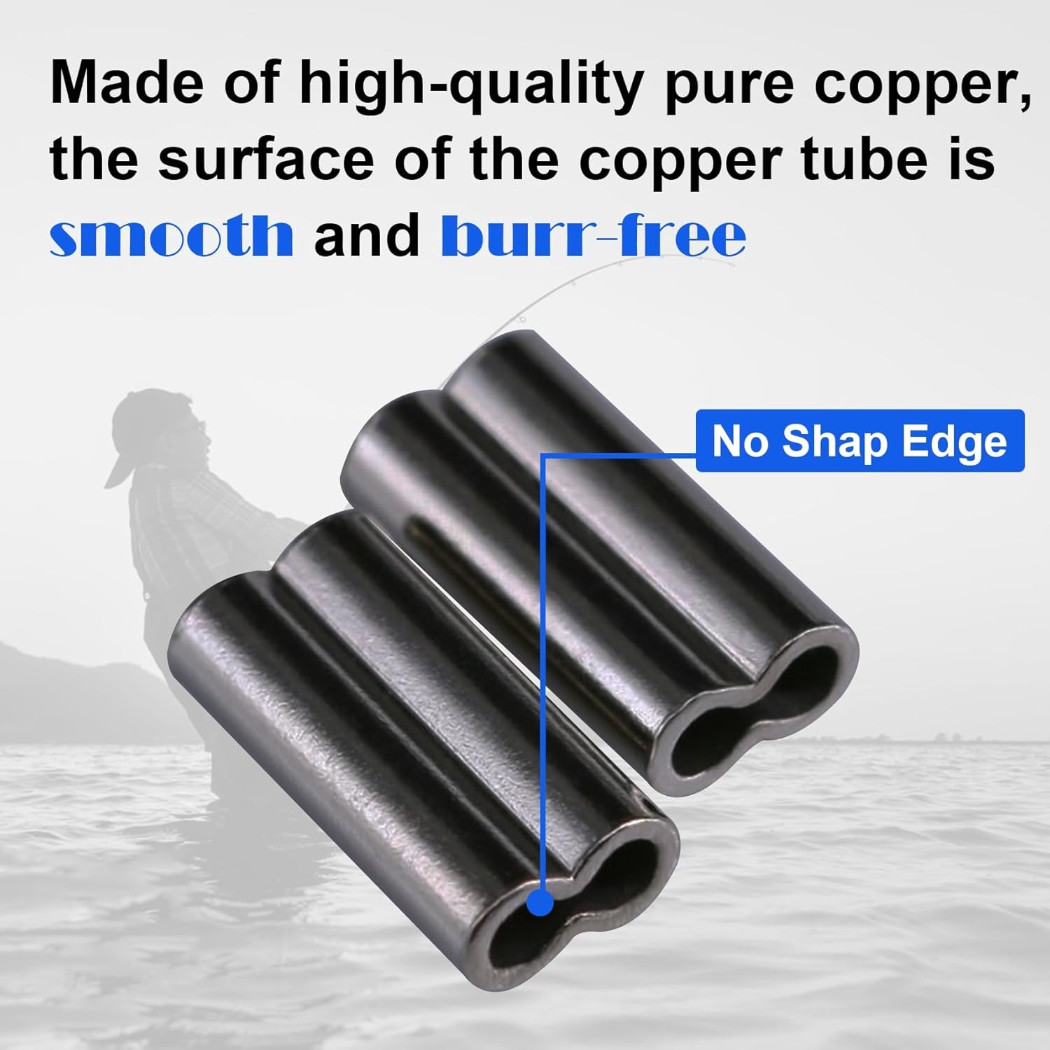 Copper Double Barrel Crimp Sle - Monofilament Line review and price