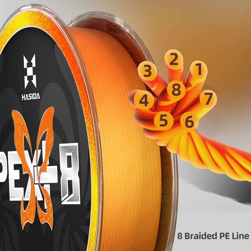 HASIDA Butterfly 100m 8Braided - Copolymer Line review and price