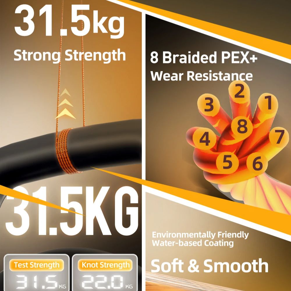 HASIDA Butterfly 100m 8Braided - Copolymer Line review and price